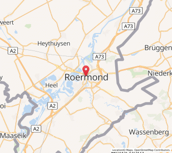 Map of Roermond, Limburg