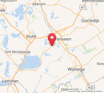 Map of Rottum, Friesland