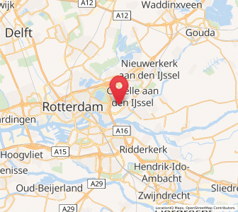 Map of 's-Gravenland, South Holland