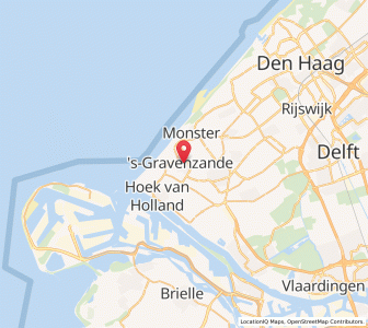 Map of 's-Gravenzande, South Holland