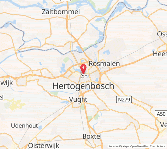 Map of 's-Hertogenbosch, North Brabant