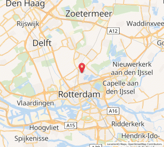 Map of Schiebroek, South Holland
