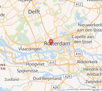 Map of Spangen, South Holland