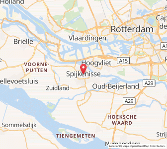 Map of Spijkenisse, South Holland