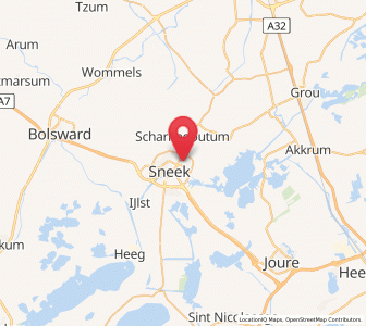 Map of Stadsfenne, Friesland