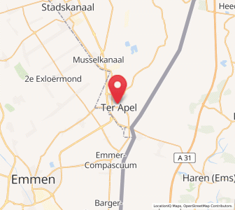 Map of Ter Apel, Groningen