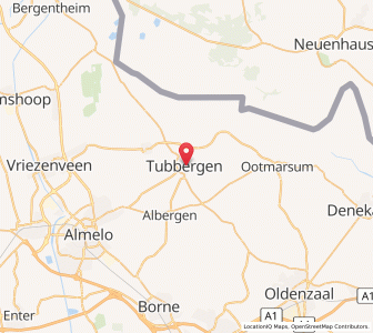 Map of Tubbergen, Overijssel