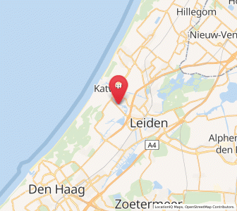 Map of Valkenburg, South Holland