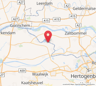 Map of Veen, North Brabant