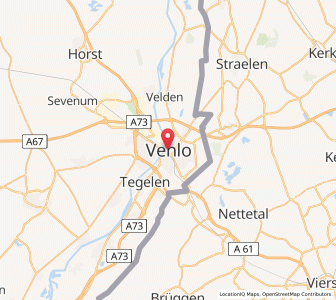 Map of Venlo, Limburg