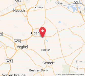 Map of Volkel, North Brabant