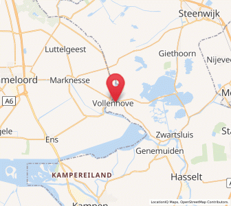 Map of Vollenhove, Overijssel