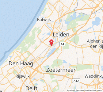 Map of Voorschoten, South Holland