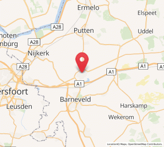 Map of Voorthuizen, Gelderland
