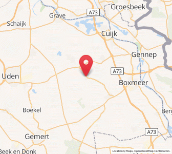 Map of Wanroij, North Brabant