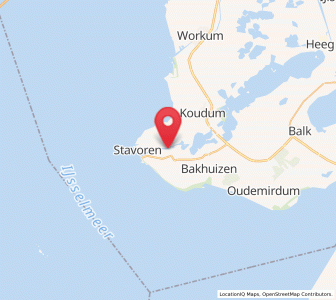 Map of Warns, Friesland