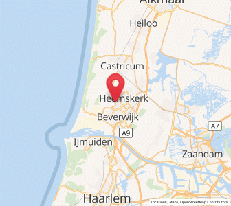 Map of Waterakkers, North Holland