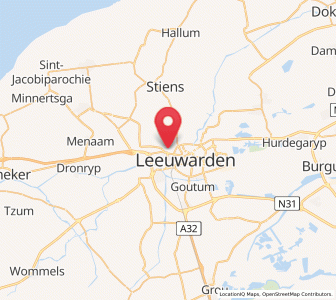 Map of Westeinde, Friesland