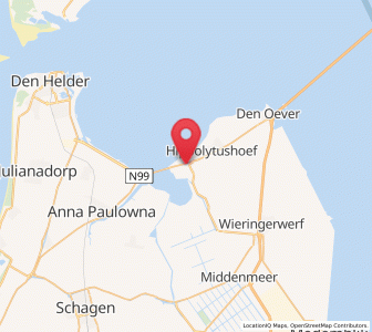 Map of Westerland, North Holland