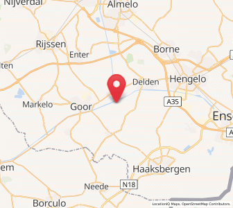 Map of Wiene, Overijssel