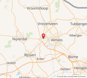 Map of Wierden, Overijssel