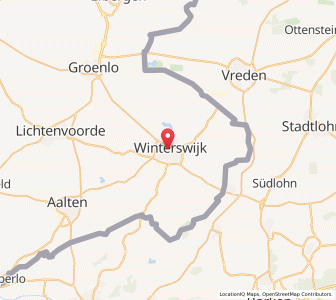 Map of Winterswijk, Gelderland