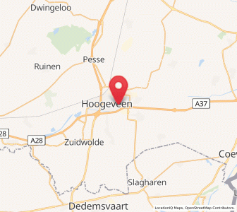 Map of Wolfsbos, Drenthe