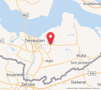Map of Zaamslag, Zeeland