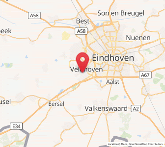 Map of Zonderwijk, North Brabant