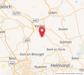 Map of Zondveld, North Brabant