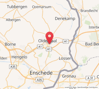 Map of Zuid-Berghuizen, Overijssel