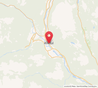 Map of Alvdal, Innlandet