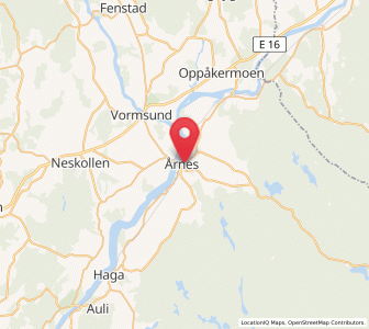 Map of Årnes, Viken