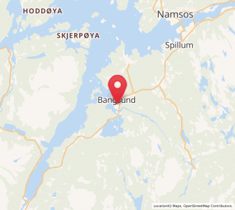 Map of Bangsund, Trøndelag