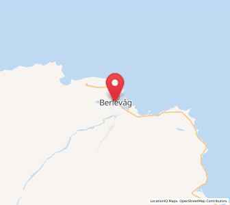 Map of Berlevåg, Troms og Finnmark