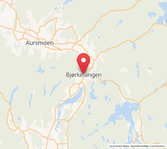 Map of Bjørkelangen, Viken