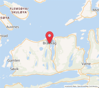 Map of Brattvåg, Møre og Romsdal
