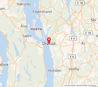 Map of Drøbak, Viken