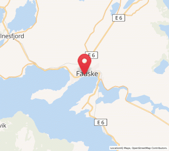 Map of Fauske, Nordland