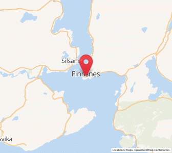 Map of Finnsnes, Troms og Finnmark
