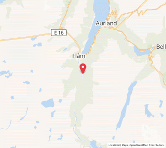 Map of Flåm, Vestland
