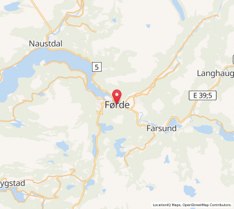 Map of Førde, Vestland