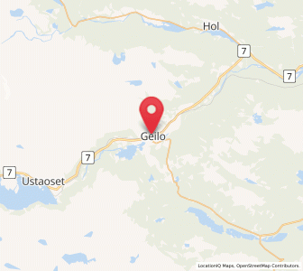 Map of Geilo, Viken