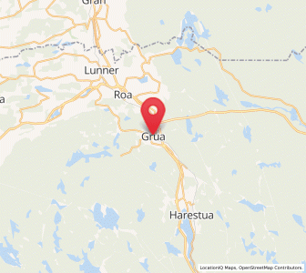 Map of Grua, Viken