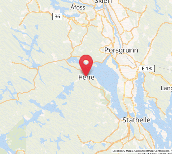 Map of Herre, Vestfold og Telemark