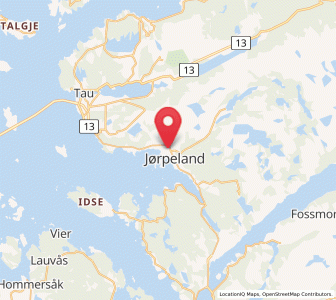 Map of Jørpeland, Rogaland