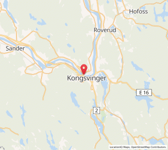Map of Kongsvinger, Innlandet