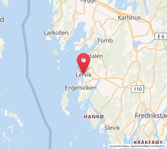 Map of Lervik, Viken