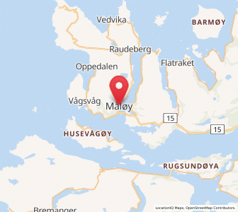 Map of Måløy, Vestland
