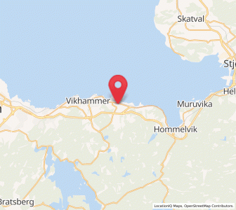 Map of Malvik, Trøndelag